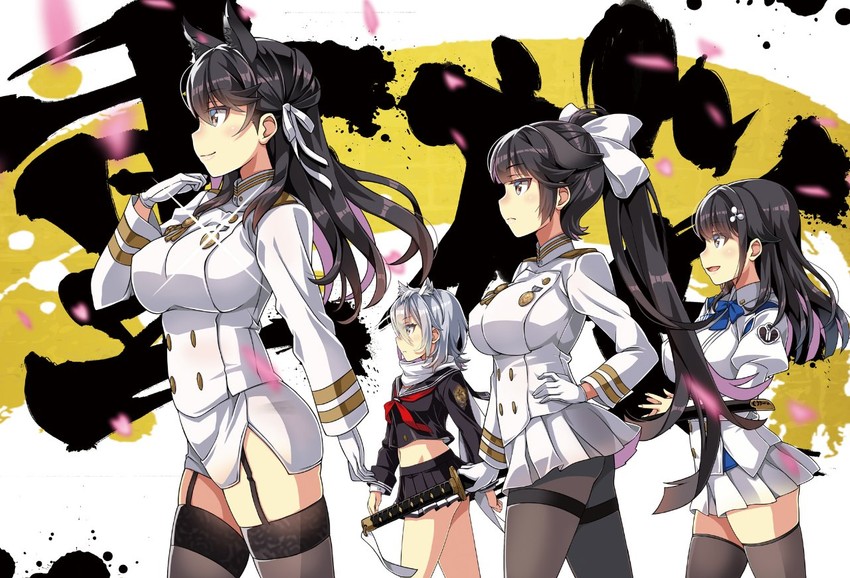 atago, takao, choukai, and maya (azur lane) drawn by macaroni_hourensou