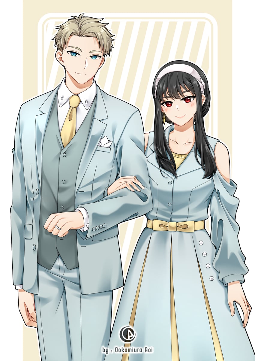 yor briar and twilight (spy x family) drawn by ookamiura_aoi