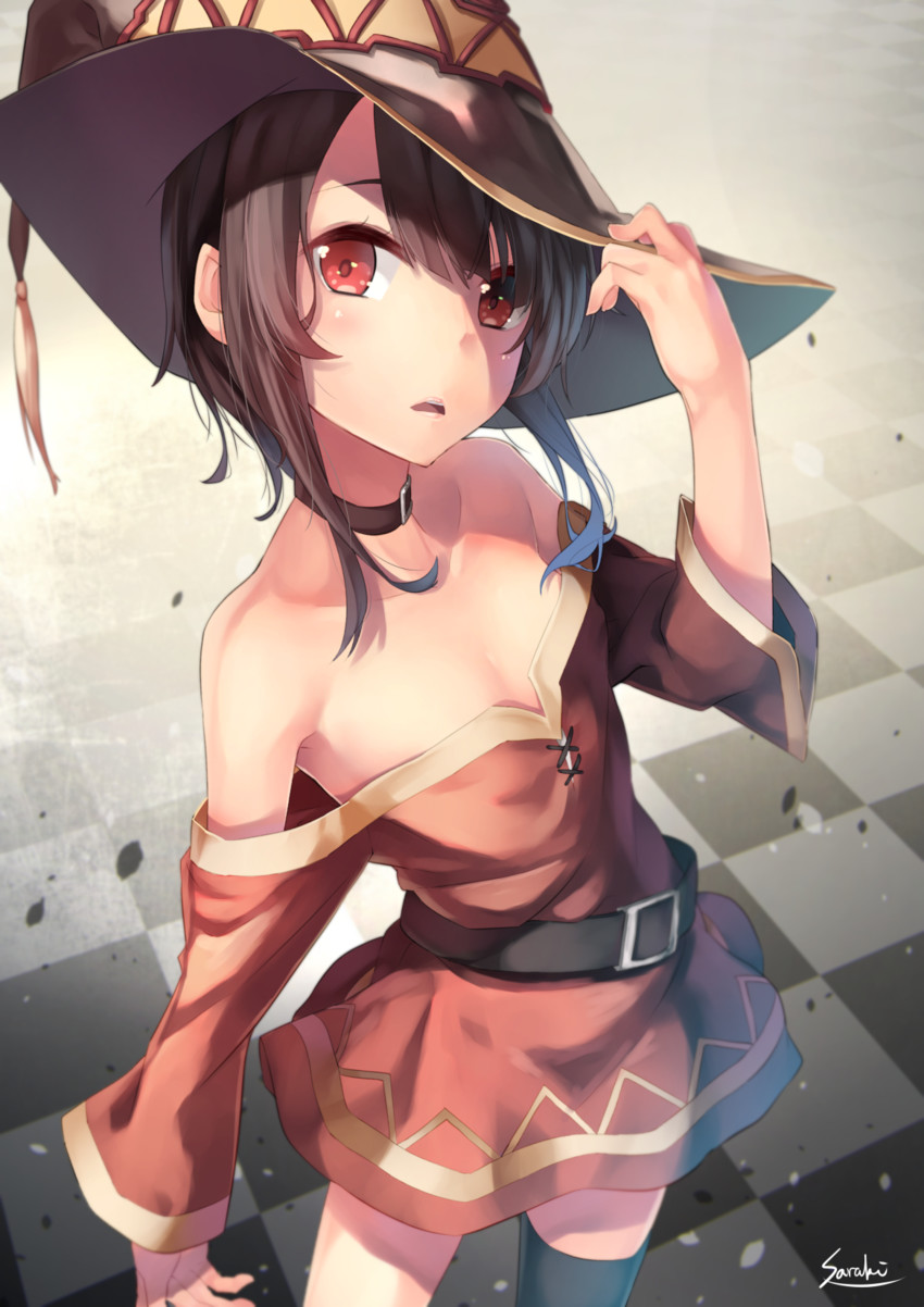megumin (kono subarashii sekai ni shukufuku wo!) drawn by saraki