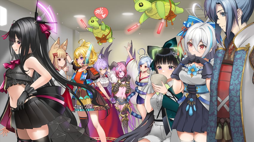 senko, shigisan, lord, yanagawa, edo, and 4 more (sennen sensou aigis and 2 more)