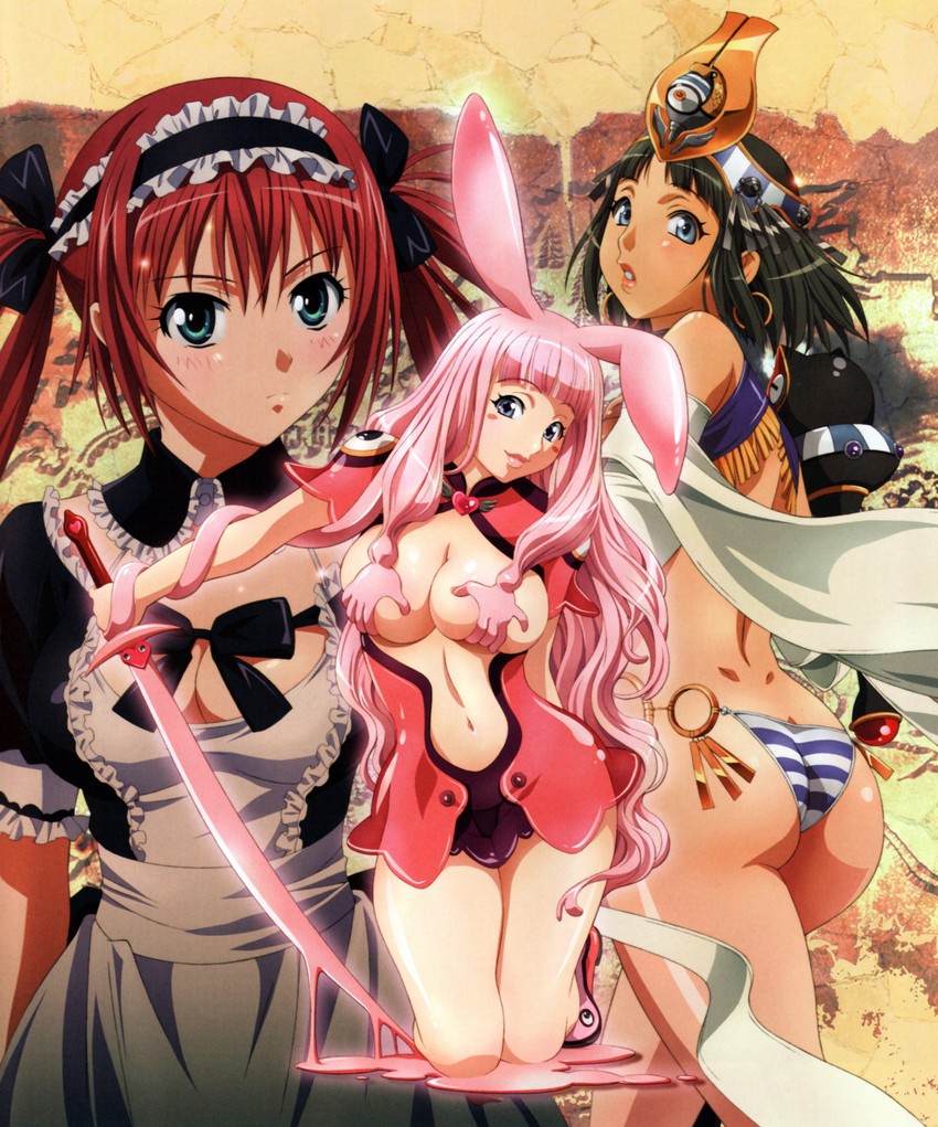 airi, menace, ancient princess menace, melona, protean assassin melona, and 1 more (queen's blade)