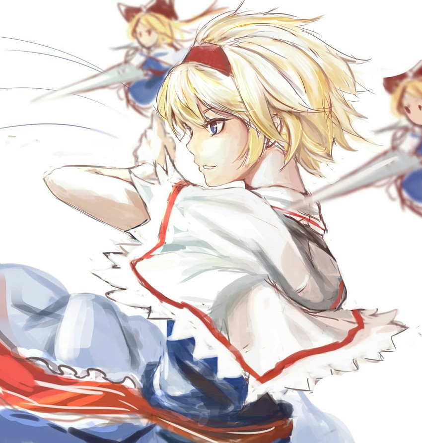 alice margatroid and shanghai doll (touhou) drawn by lumo_1121