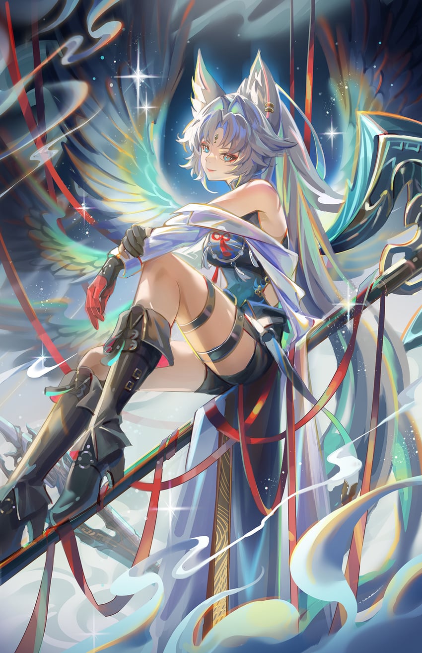 feixiao (honkai and 1 more) drawn by jessica_wijaya