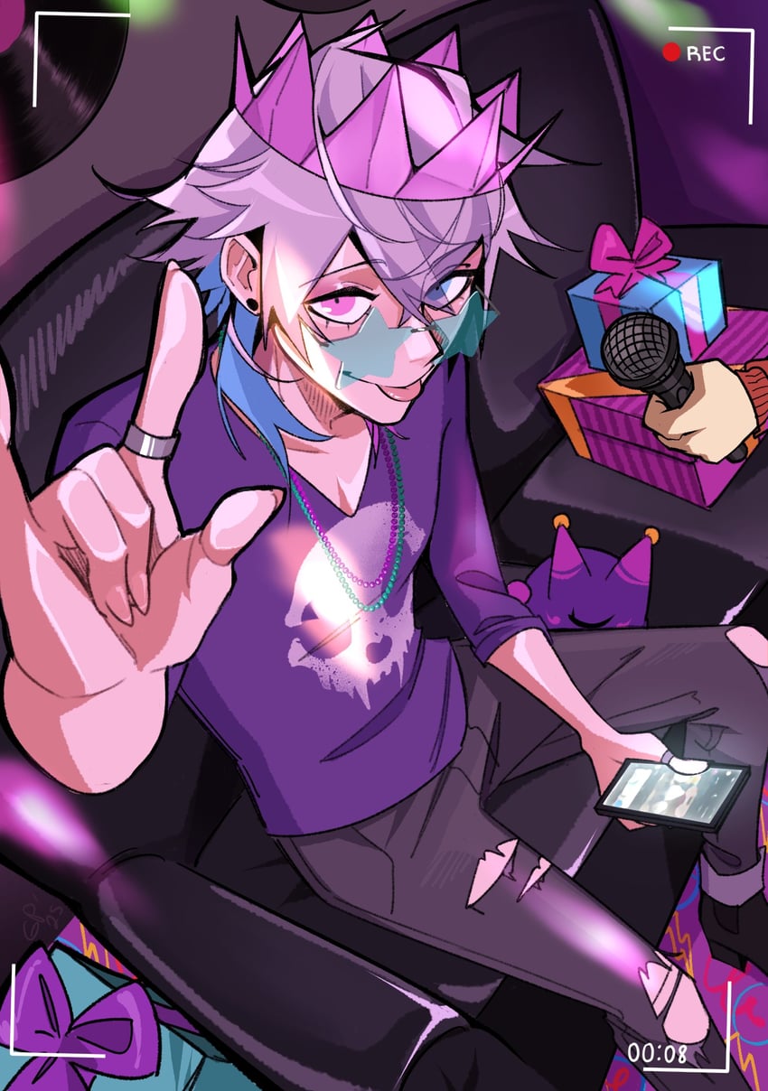 gavis bettel (holostars and 1 more) drawn by gigglepox