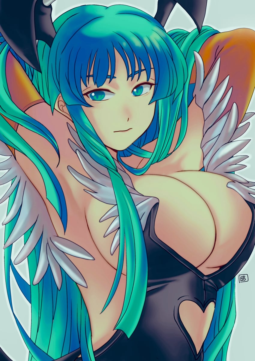 morrigan aensland (darkstalkers) drawn by okobore_de_shou
