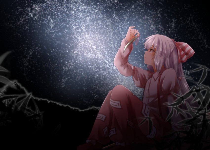 fujiwara no mokou (touhou) drawn by yua_(checkmate)