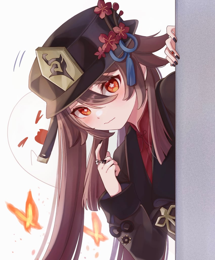 hu tao and boo tao (genshin impact) drawn by engasaki_sakura