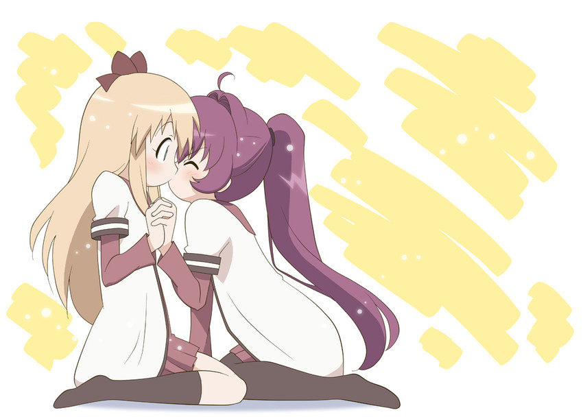 toshinou kyouko and sugiura ayano (yuruyuri) drawn by shirakawa_mayumi