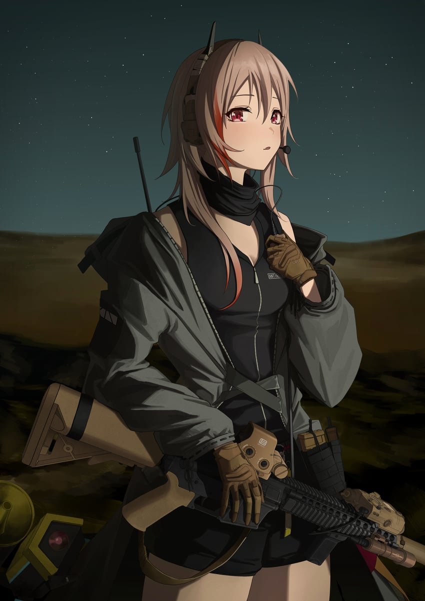 m4 sopmod ii and banana (girls' frontline) drawn by alter_sang