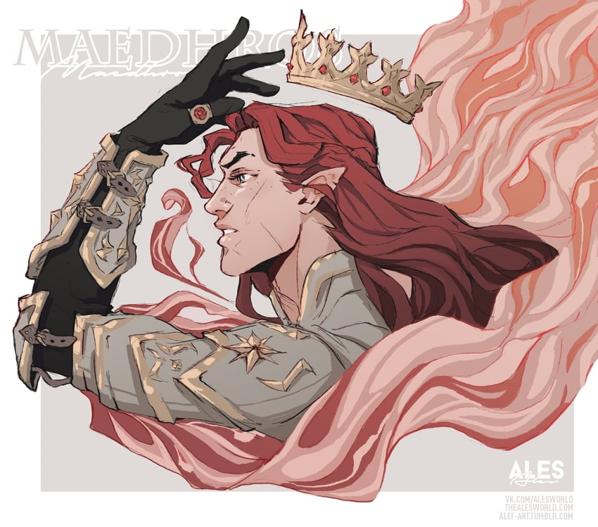 maedhros (tolkien's legendarium and 1 more) drawn by ales