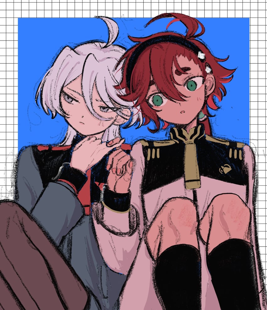 suletta mercury and miorine rembran (gundam and 1 more) drawn by ni_(yawarakahonpo)