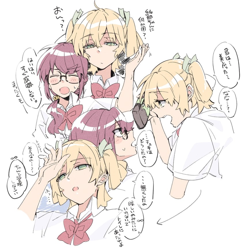 daiba nana and hoshimi junna (shoujo kageki revue starlight) drawn by bbr_brbr