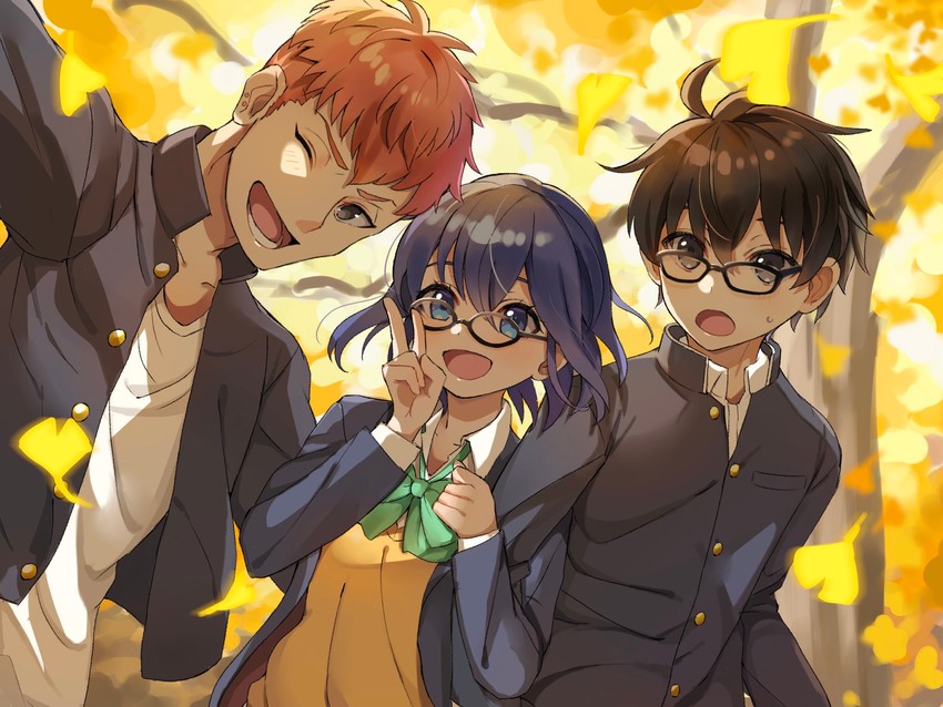ciel, tohno shiki, and inui arihiko (tsukihime) drawn by mixgrill