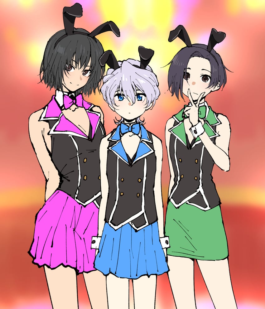 nanasaki ai, kobayakawa rinko, and reni milchstrasse (amagami and 4 more) drawn by henriiku_(ahemaru)