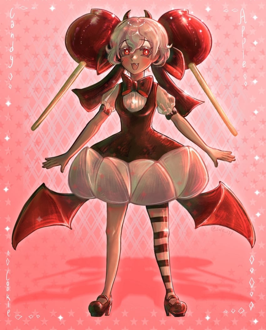 candy apple cookie (cookie run and 1 more) drawn by i_(taiyo_1710)