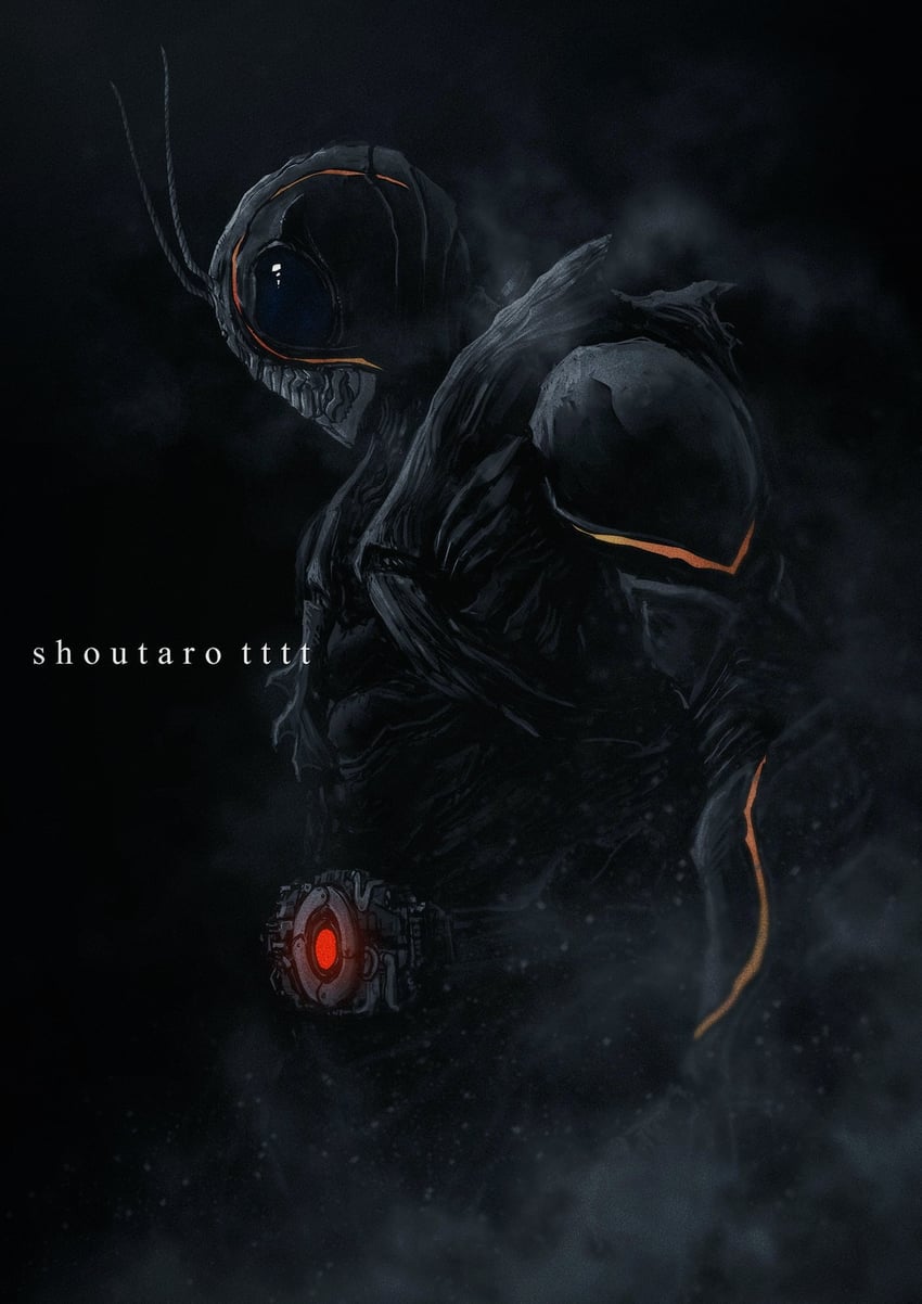 kamen rider black sun (kamen rider and 1 more) drawn by shoutarou_(shoutarotttt)