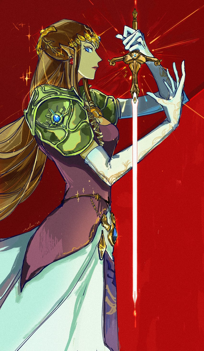 princess zelda (the legend of zelda and 1 more) drawn by avenoirn