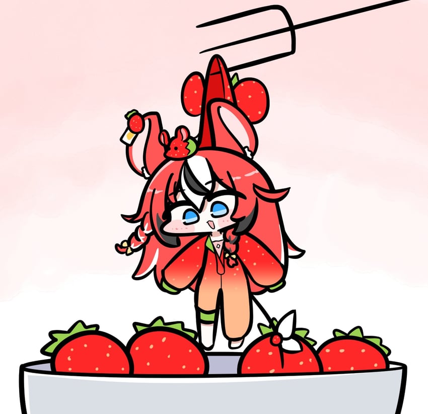 hakos baelz and mr. squeaks (hololive and 1 more) drawn by tensutensu