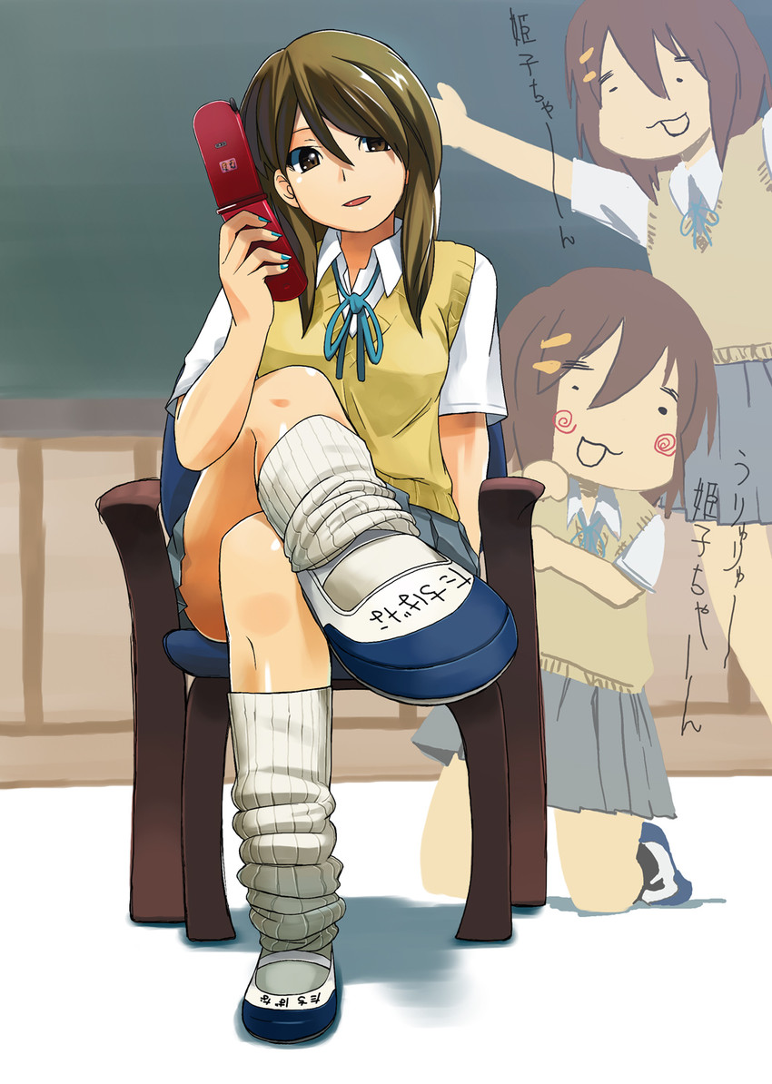 hirasawa yui and tachibana himeko (k-on!) drawn by genmai-doublevision