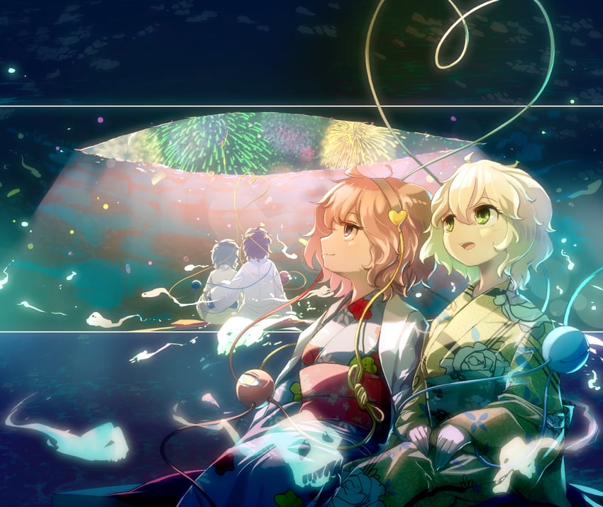 komeiji koishi and komeiji satori (touhou) drawn by tami_(joemanyodw)