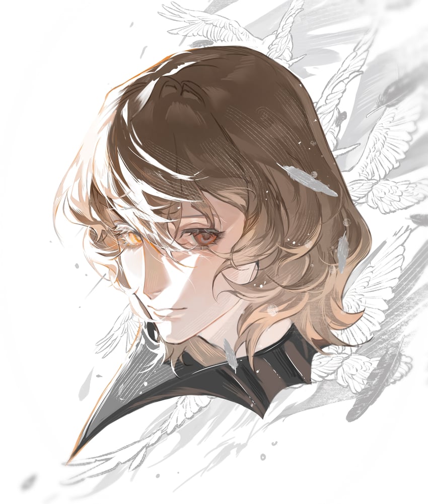 akechi gorou (persona and 1 more) drawn by baicumikuo