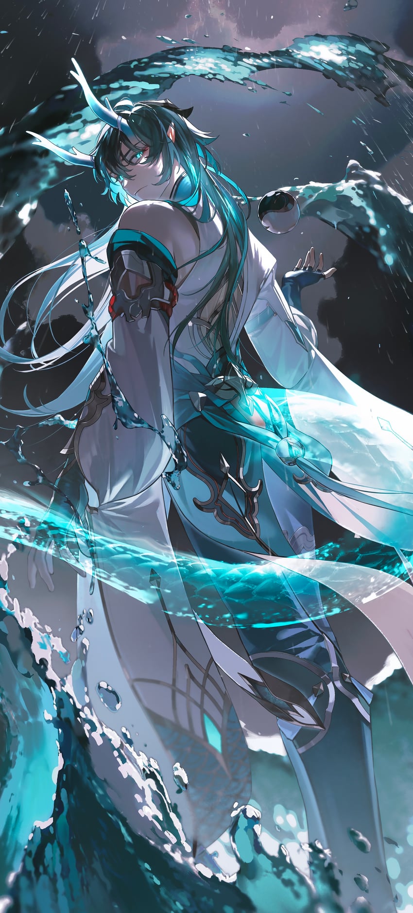 dan heng (honkai and 1 more) drawn by qingchunxiaoga
