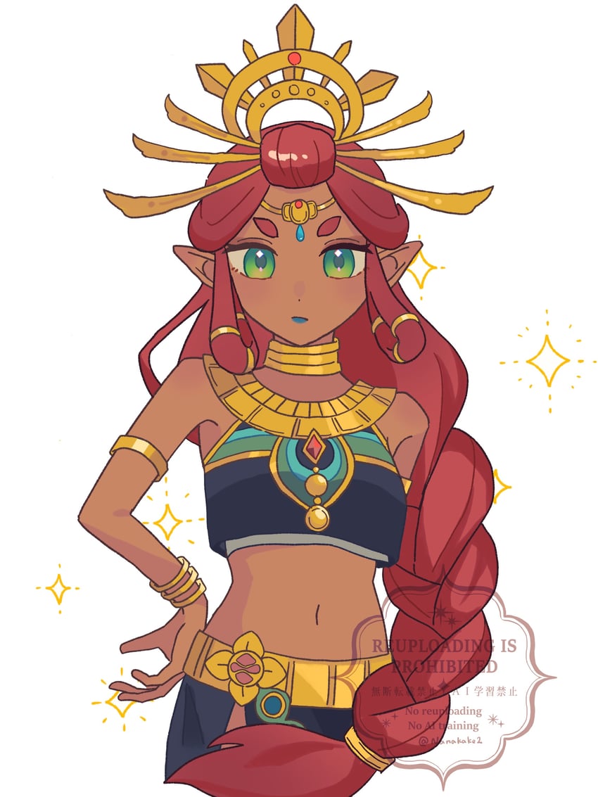 riju (the legend of zelda and 1 more) drawn by nameko_(nanakake2)