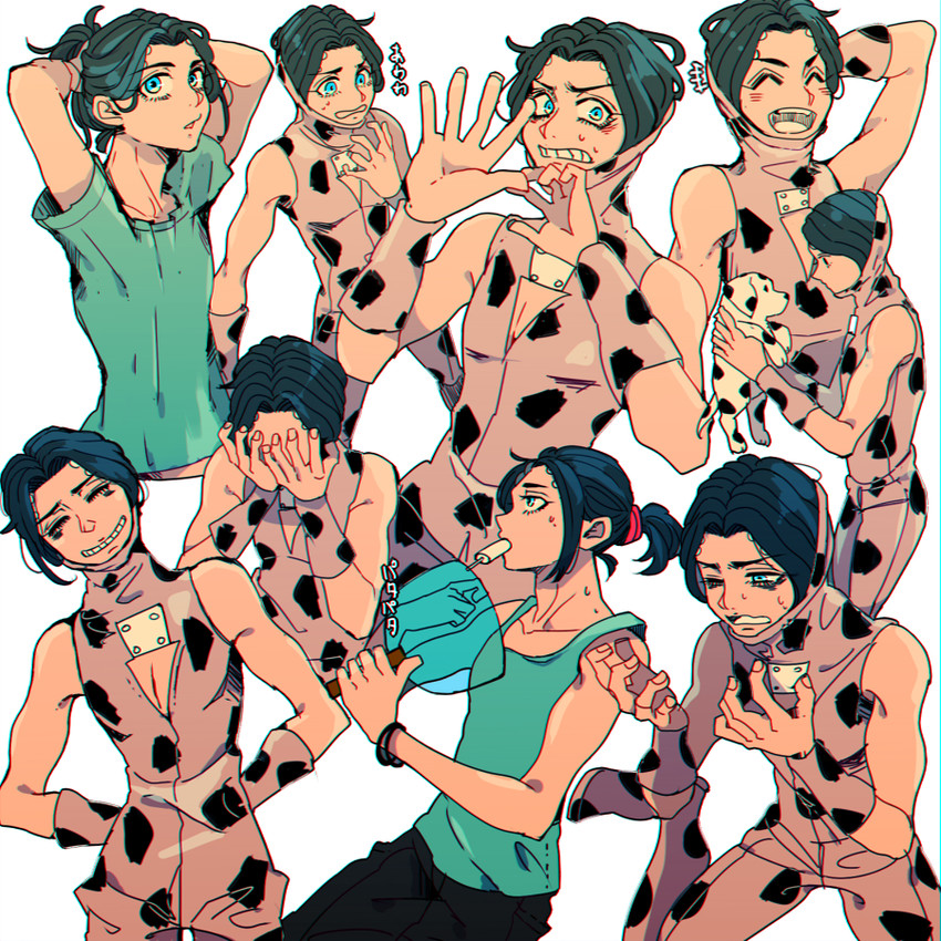 rikiel (jojo no kimyou na bouken and 1 more) drawn by yyy246