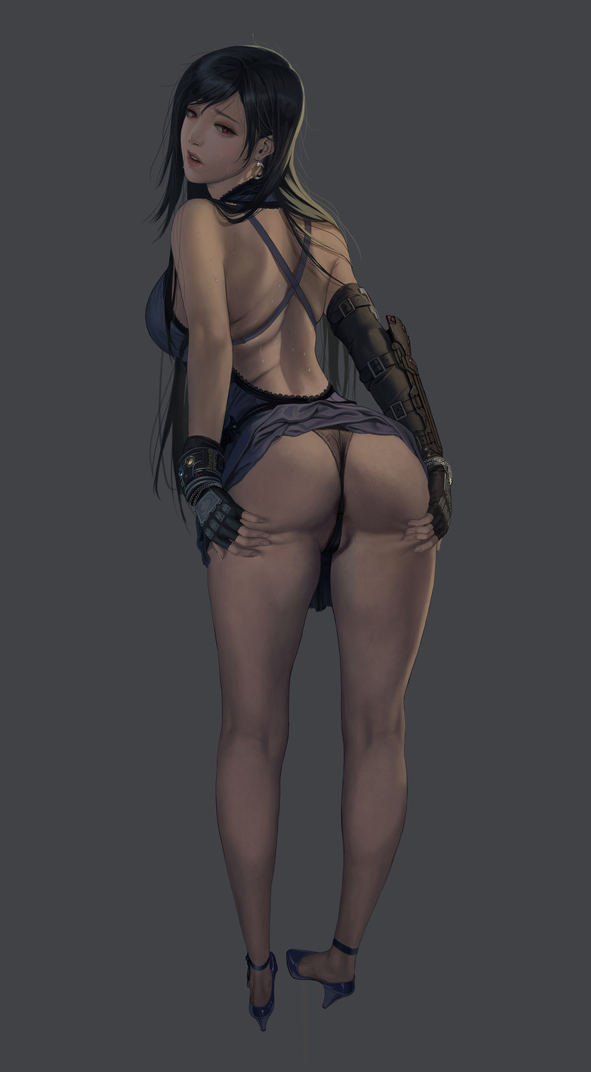 tifa lockhart (final fantasy and 2 more) drawn by jeneral