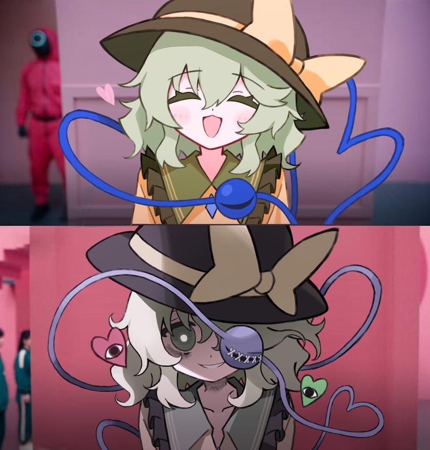 komeiji koishi (touhou and 2 more) drawn by cocokana