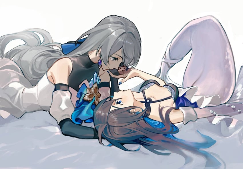bronya rand and seele (honkai and 1 more) drawn by mie_xing