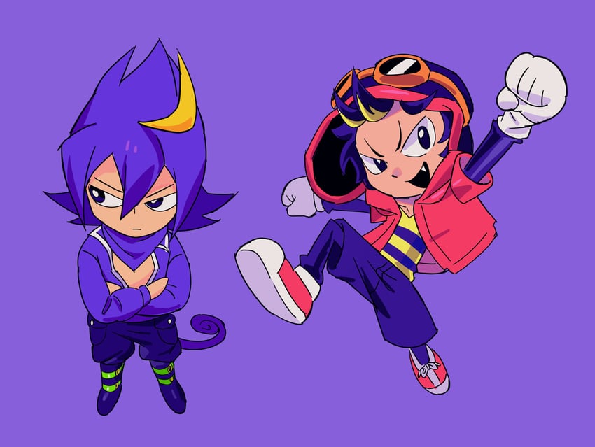 espio the chameleon and charmy bee (sonic) drawn by tokiwa757