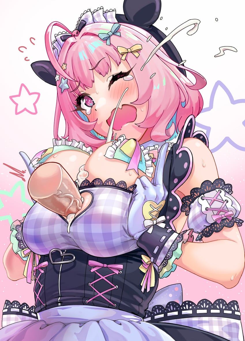 yumemi riamu (idolmaster and 1 more) drawn by ahorobo