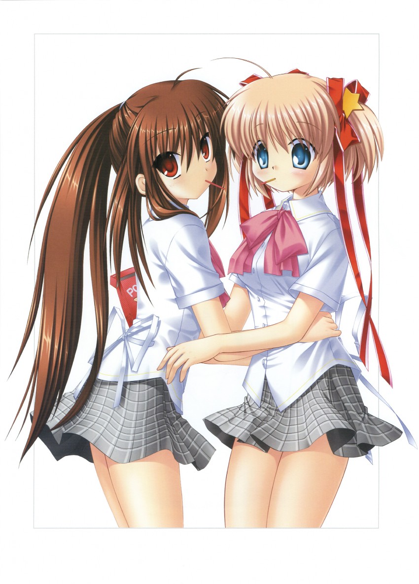 natsume rin and kamikita komari (little busters!) drawn by hinoue_itaru and na-ga