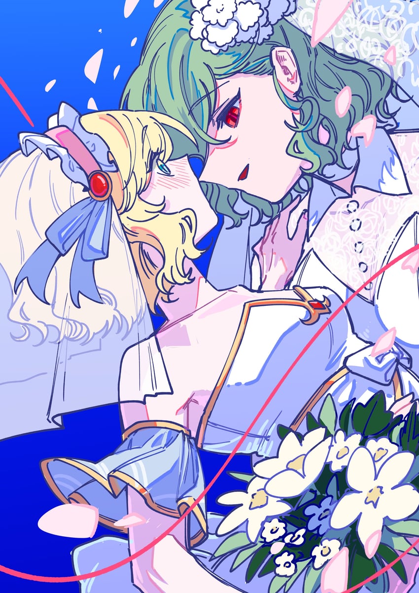 alice margatroid and kazami yuuka (touhou and 1 more) drawn by lovelobten