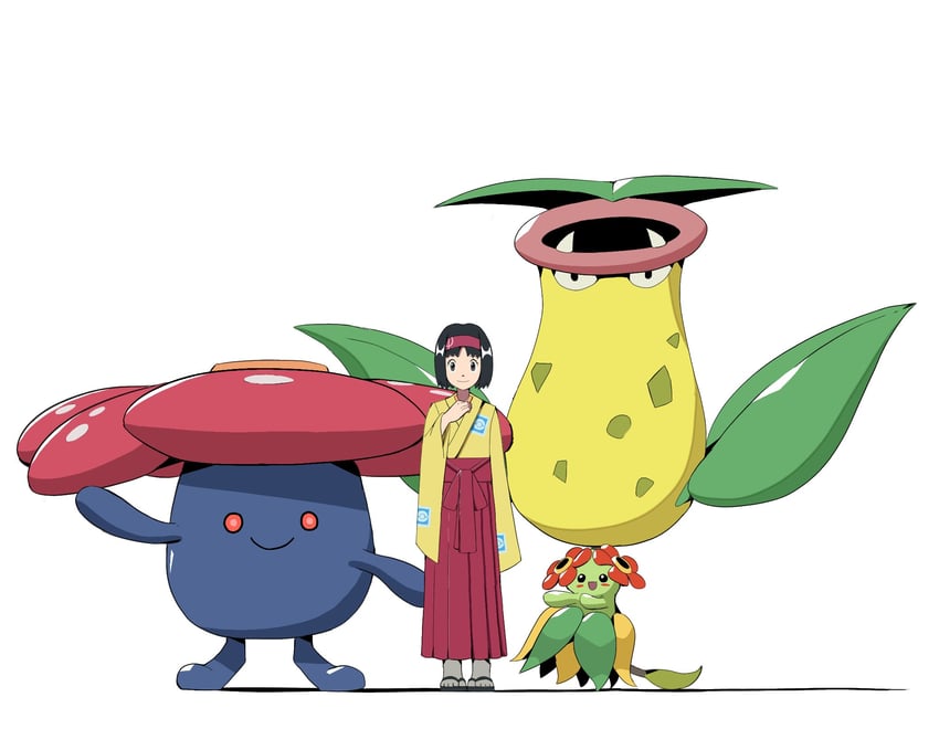 erika, vileplume, bellossom, and victreebel (pokemon and 1 more) drawn by psaber97