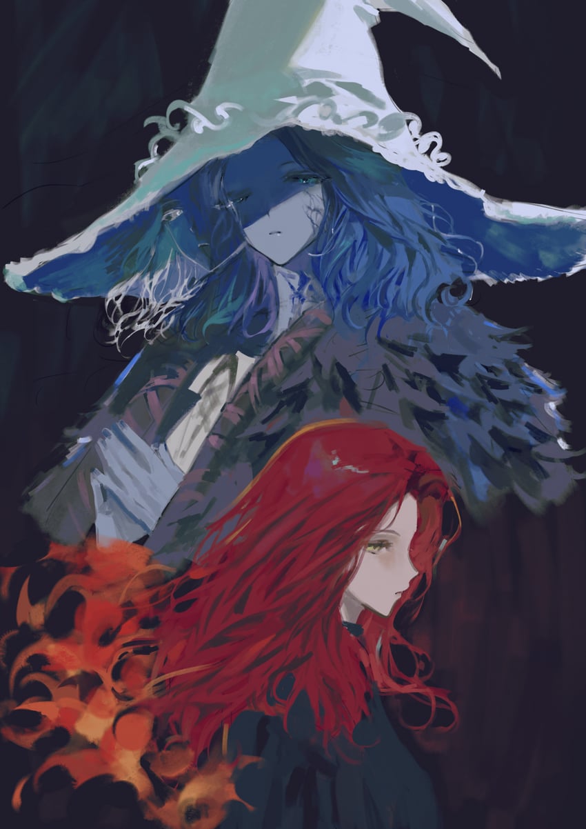 ranni the witch and lunar princess ranni (elden ring) drawn by fhillia_lili
