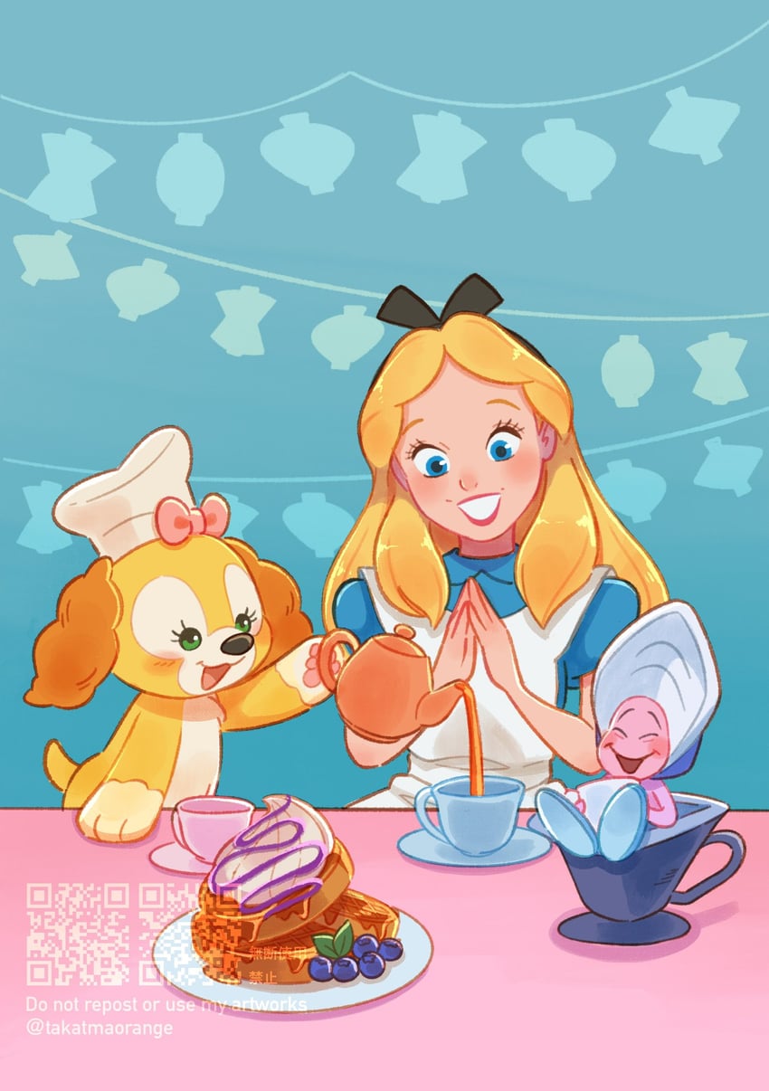 alice, cookieann, and oyster (duffy and friends and 1 more) drawn by takatmaorange