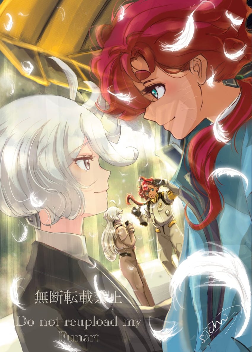 suletta mercury and miorine rembran (gundam and 1 more) drawn by soichi55555