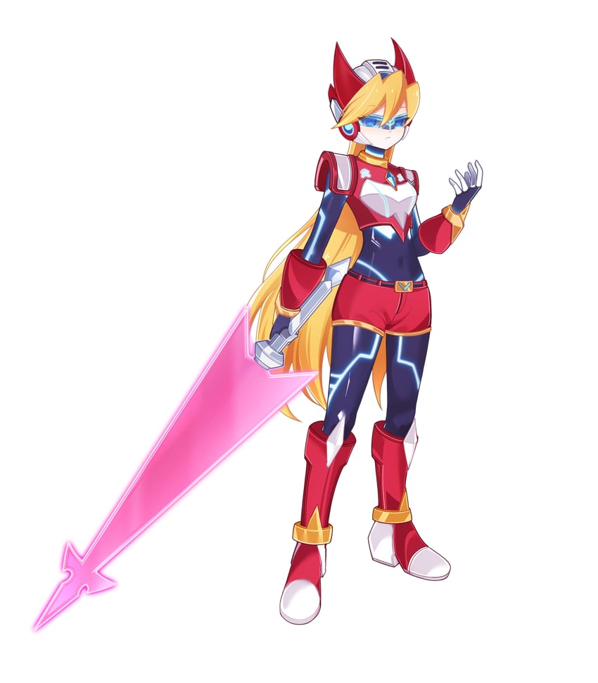 ciel and model o (mega man and 2 more) drawn by aizeis
