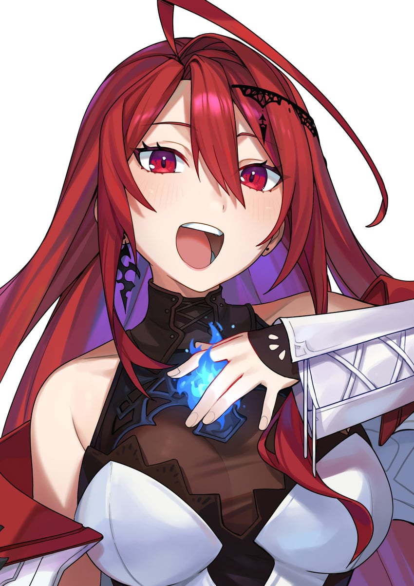 elizabeth rose bloodflame (hololive and 1 more) drawn by rakku_(rkrmz0n)