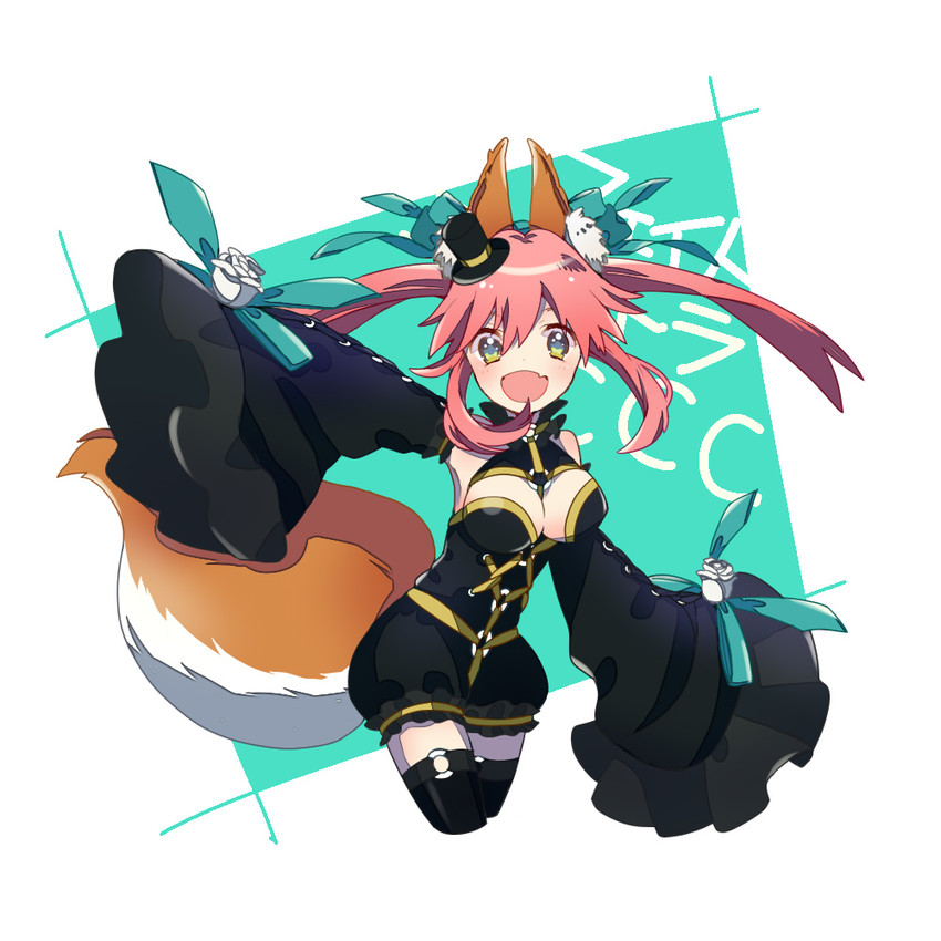tamamo and tamamo no mae (fate and 2 more) drawn by pandasiro