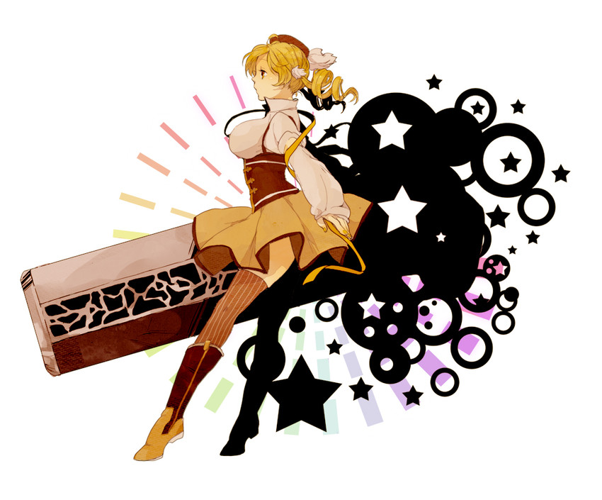 tomoe mami (mahou shoujo madoka magica) drawn by tomo_(sjim)