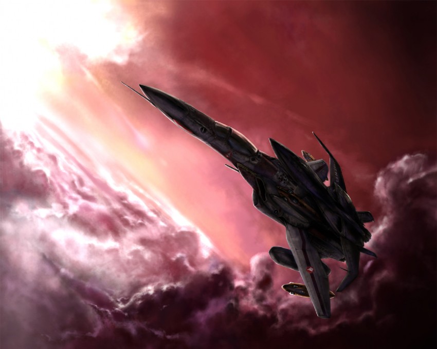 vf-0, ghost drone, and qf-2001 (macross and 1 more) drawn by kawanakajima