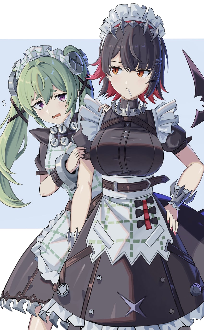 ellen joe and corin wickes (zenless zone zero) drawn by rxo2xs