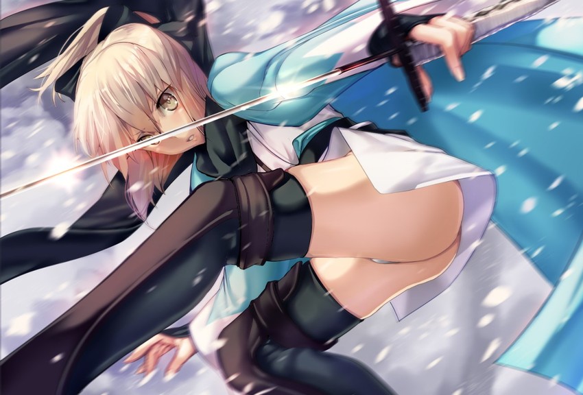 okita souji (fate and 1 more) drawn by satou_daiji