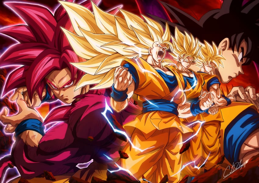 son goku (dragon ball and 1 more) drawn by catdestroyer