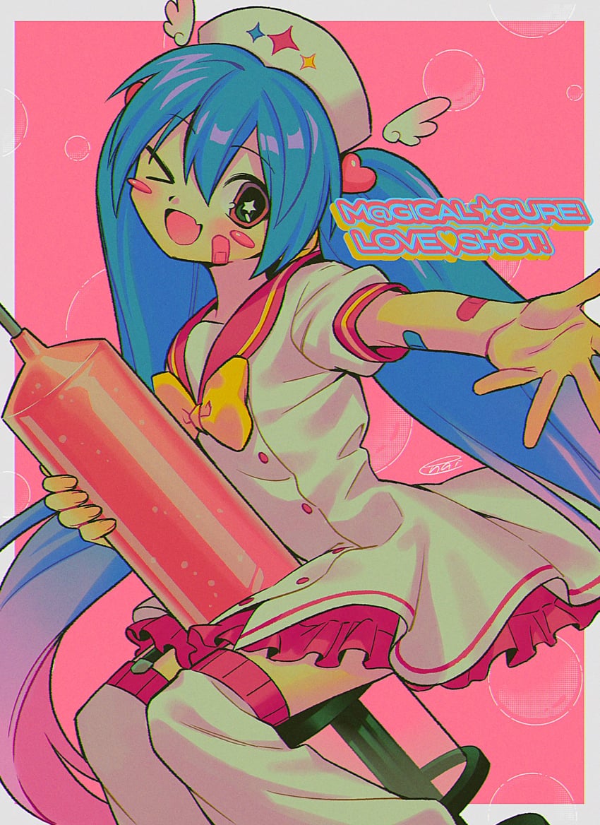 hatsune miku (vocaloid and 1 more) drawn by menma_(enaic31)