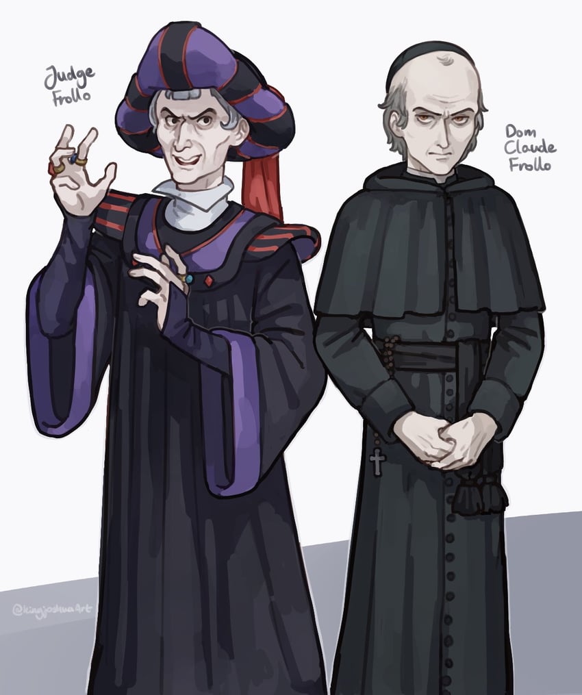 claude frollo (the hunchback of notre dame) drawn by kingjoshua