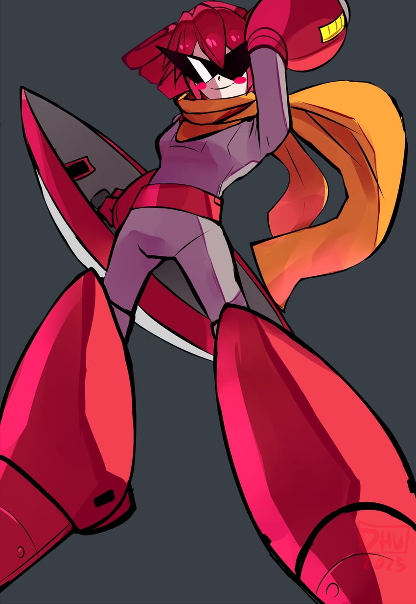 kasane teto and proto man (utau and 1 more) drawn by danyhu16